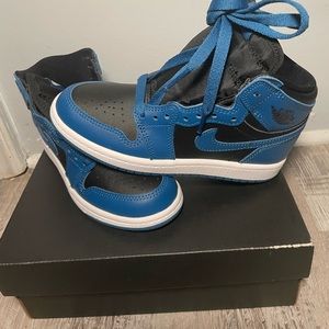 Kids Jordan Retro 1 High Marina Blue